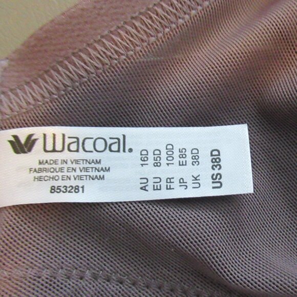 NWT Wacoal Women's Side Smoothing Contour T-Shirt Bra, Sparrow, 38D - Picture 5 of 6